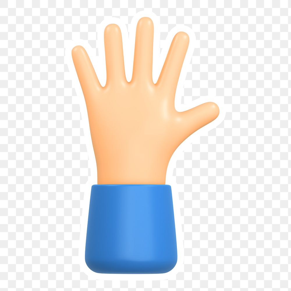 Hand, palm  png sticker, transparent background