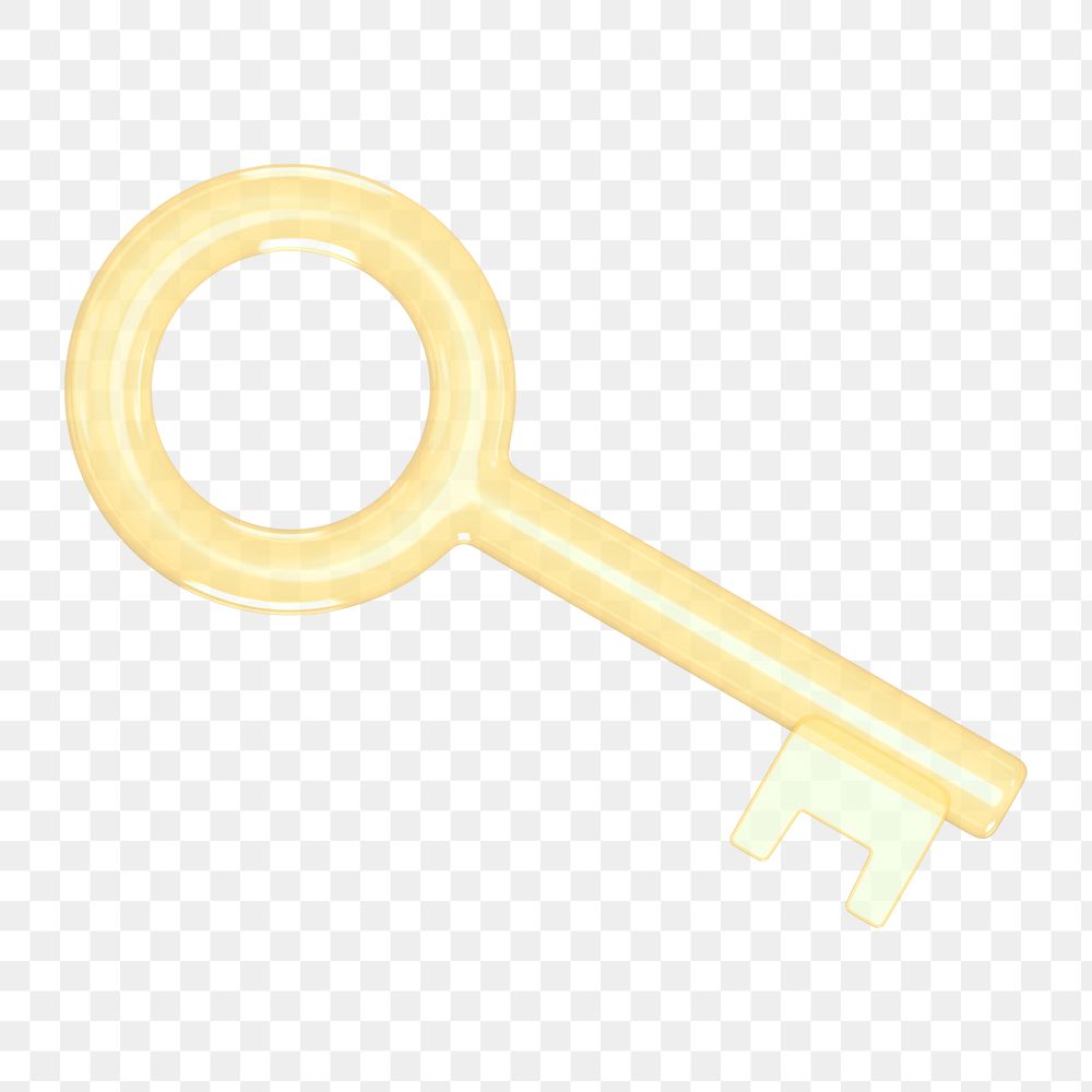 Key icon  png sticker, transparent background