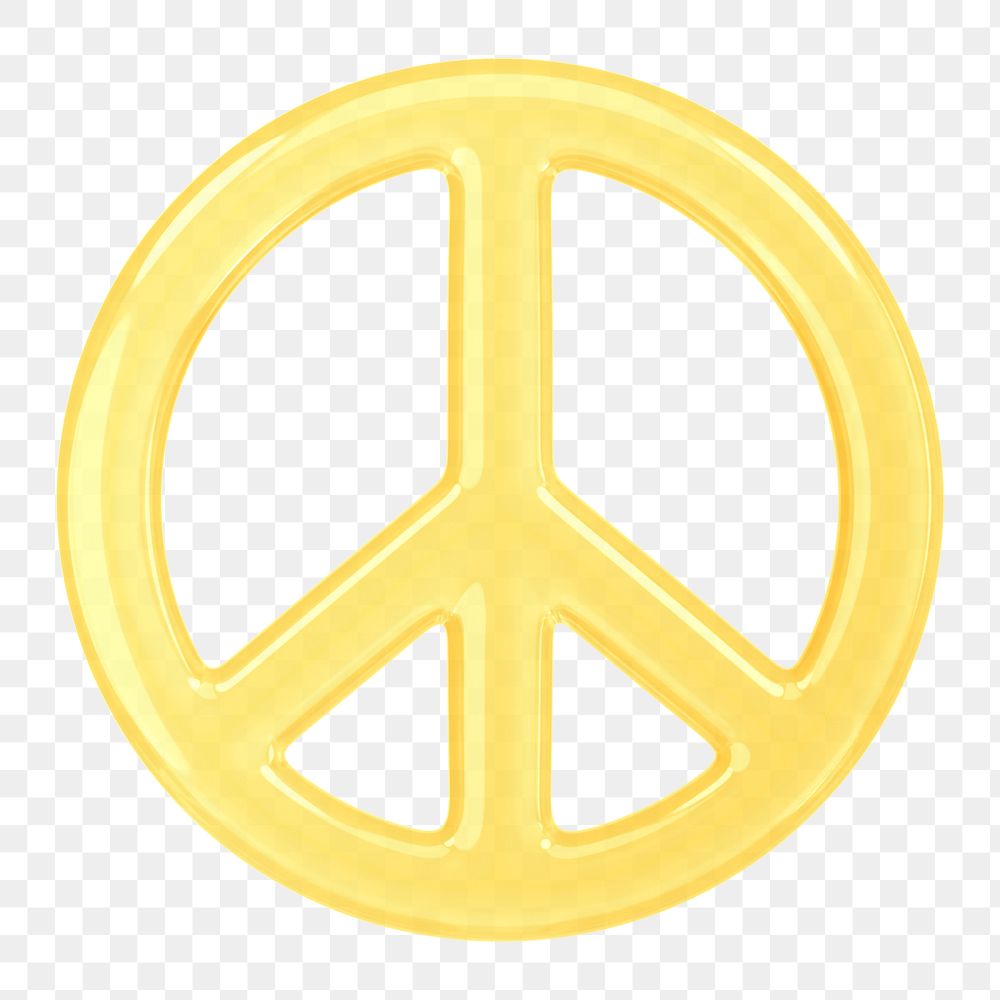 Peace icon  png sticker, transparent background