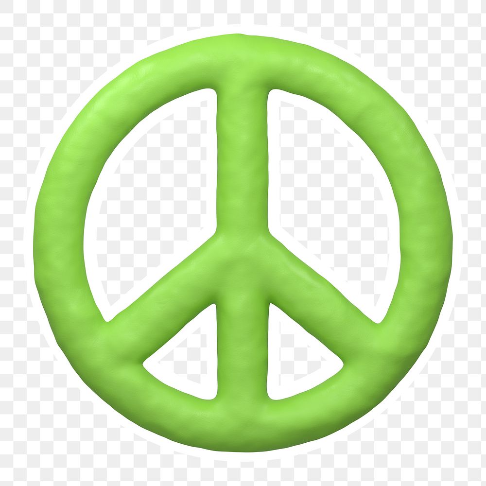 Peace symbol  png sticker, transparent background