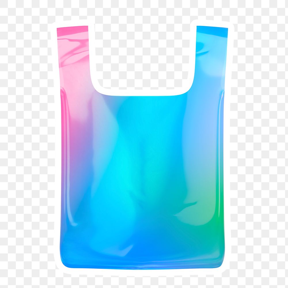 Plastic bag  png sticker, transparent background