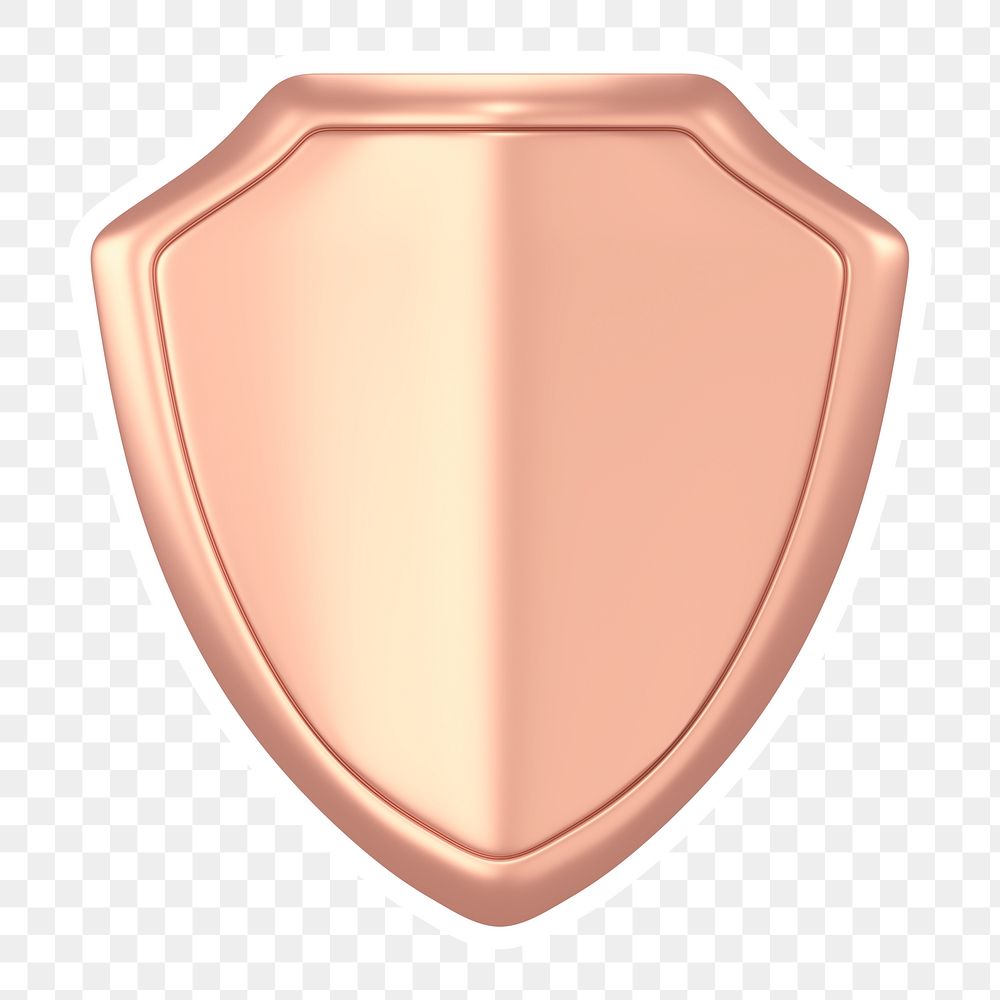 Pink shield  png sticker, transparent background