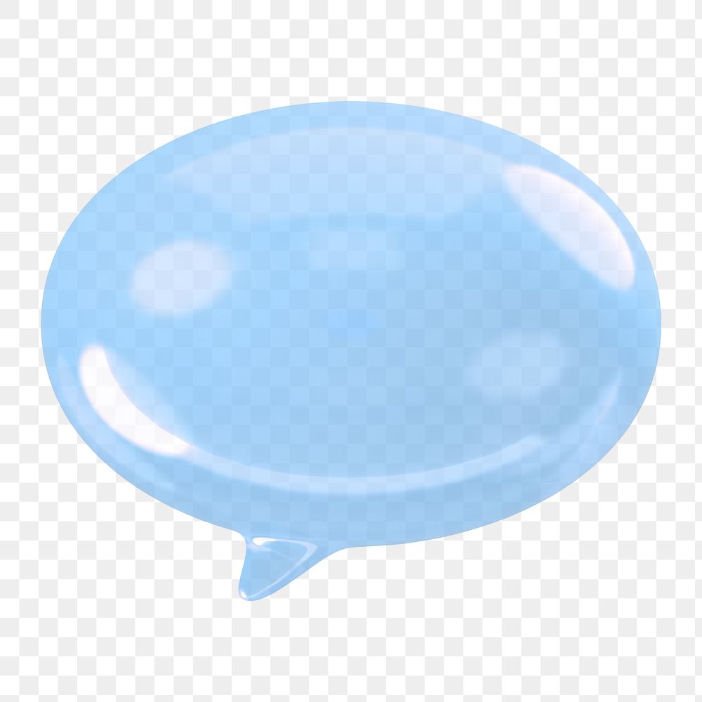 Speech bubble icon  png sticker, transparent background