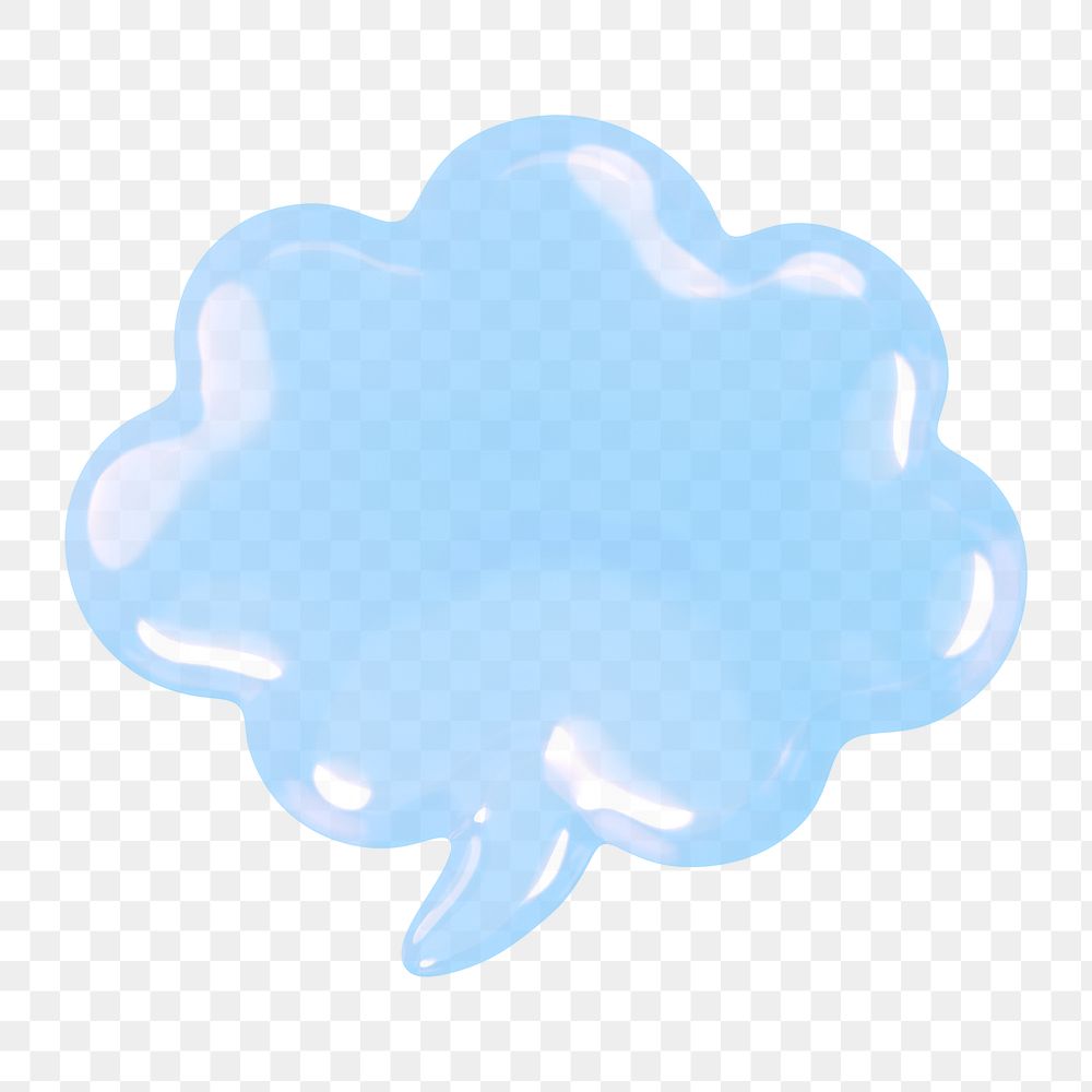 Speech bubble icon  png sticker, transparent background