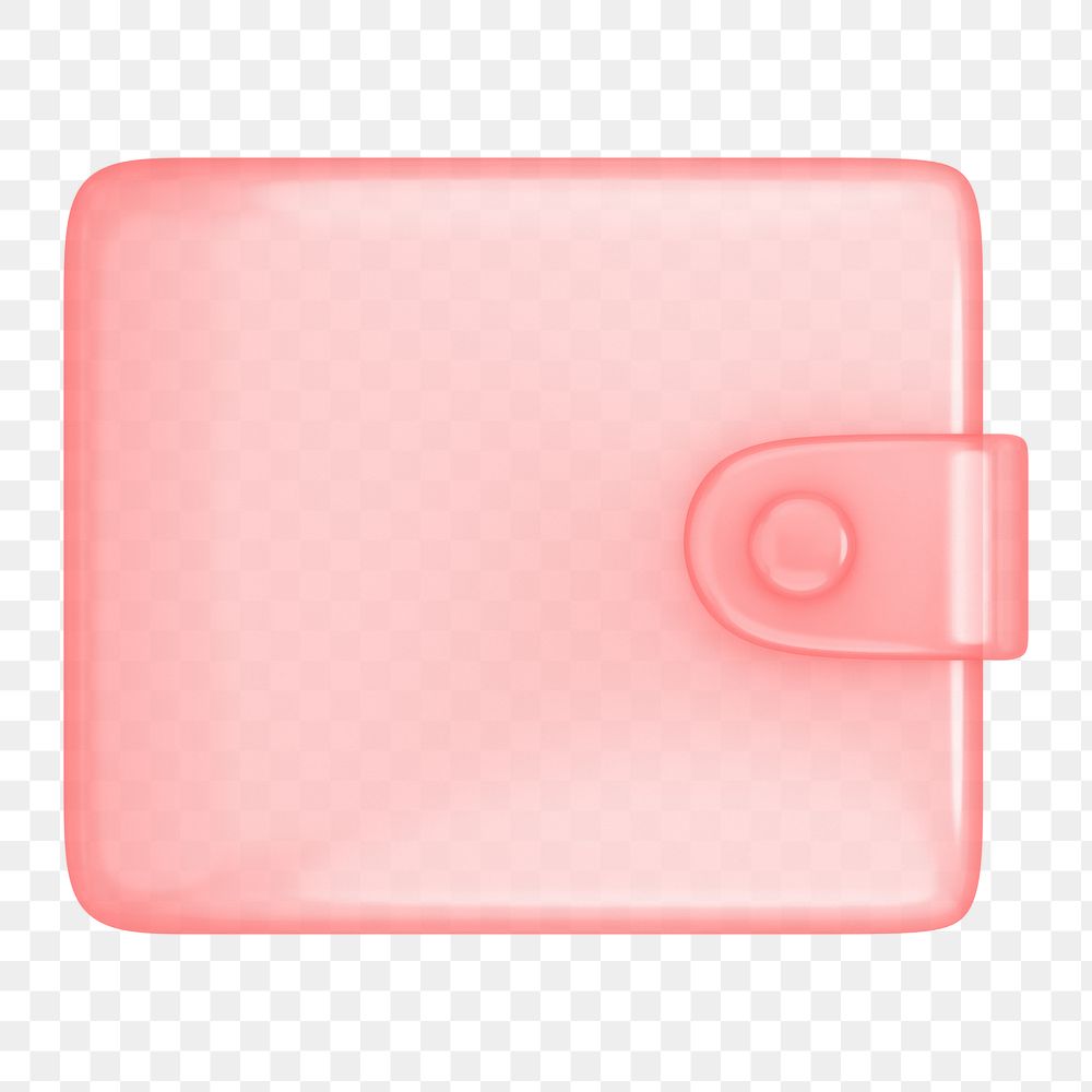 Wallet icon  png sticker, transparent background