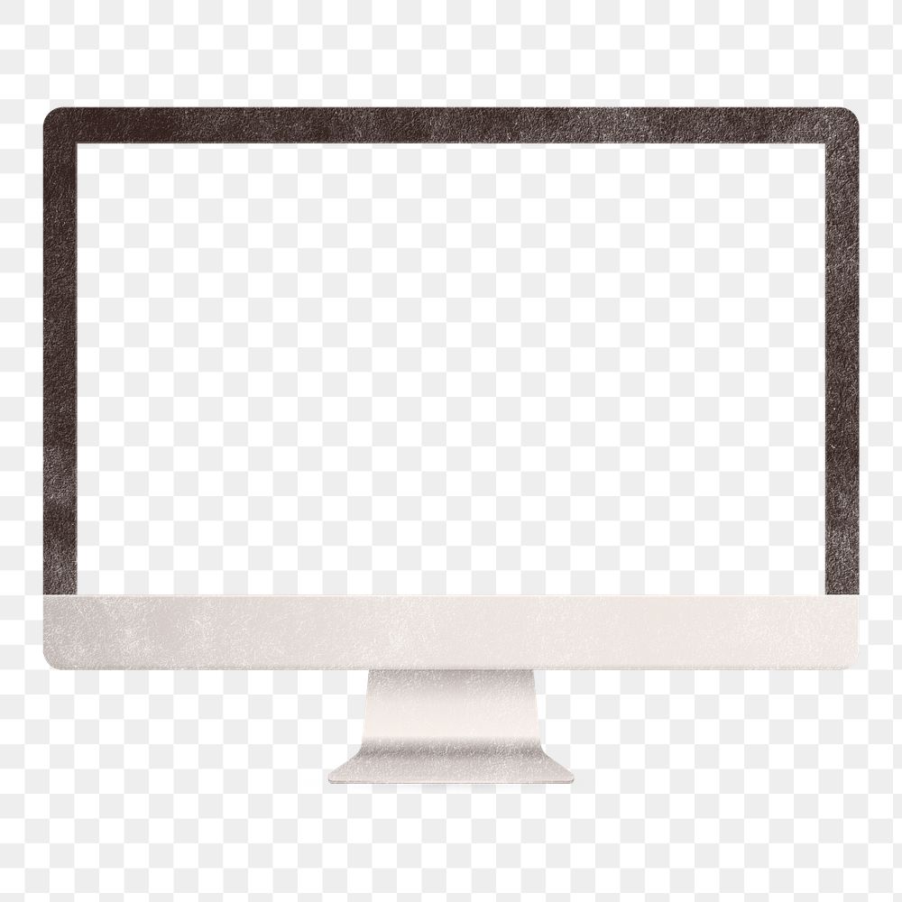 Desktop screen png sticker, transparent background