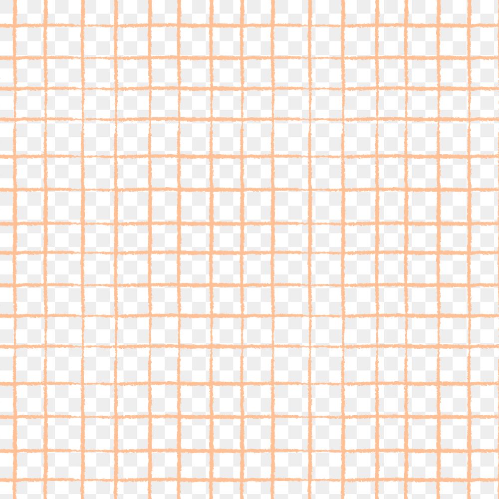 Orange grid png overlay, transparent background