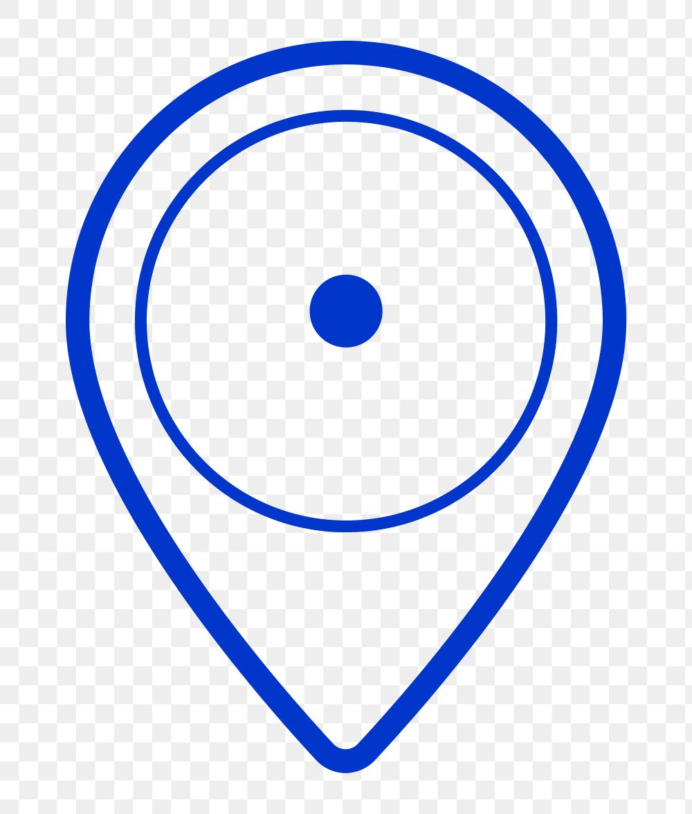 Location icon png sticker, transparent background