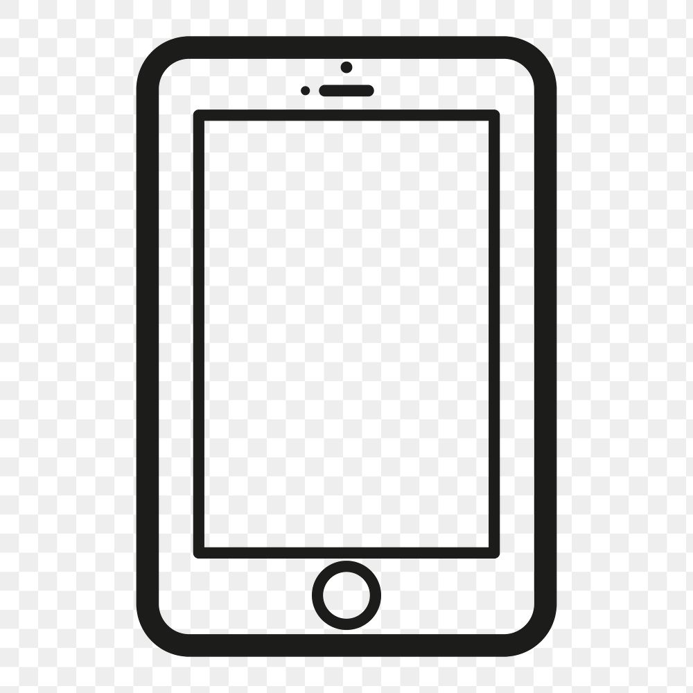 Phone icon png sticker, transparent background