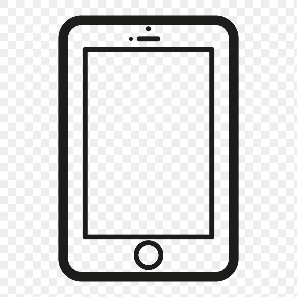 Phone icon png sticker, transparent background