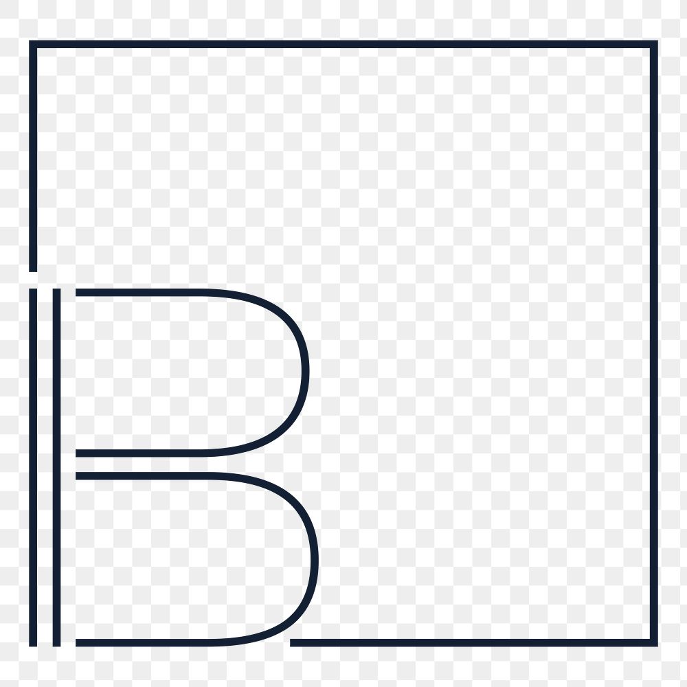 B box png frame, transparent background