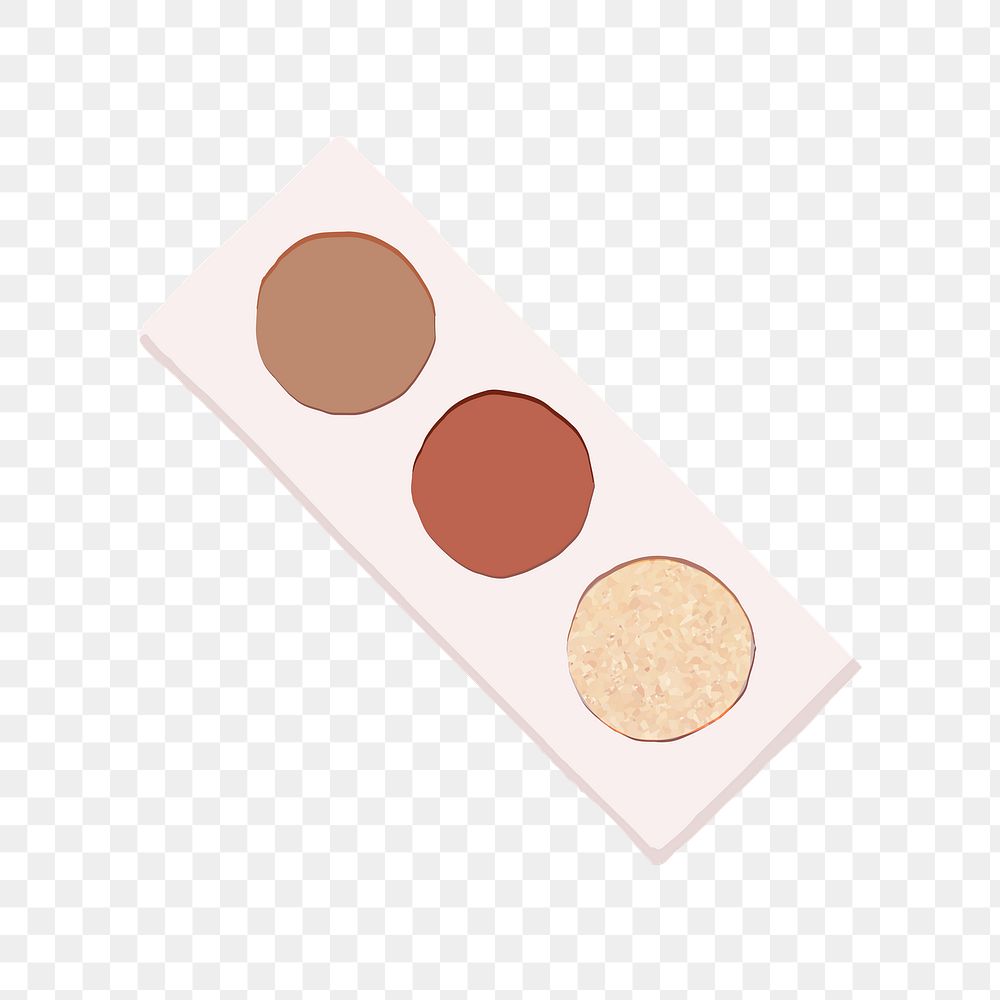 Eyeshadow palette png sticker, aesthetic design, transparent background