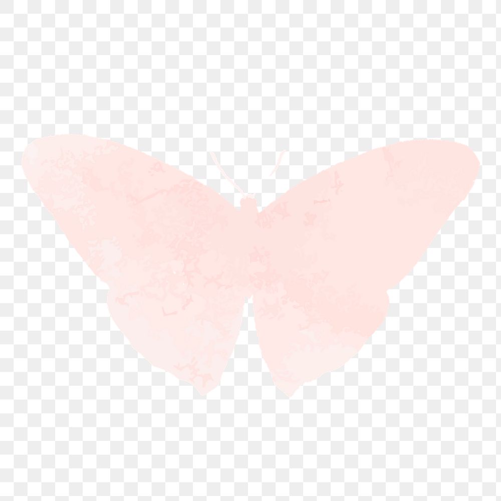 Watercolor butterfly png sticker, transparent background