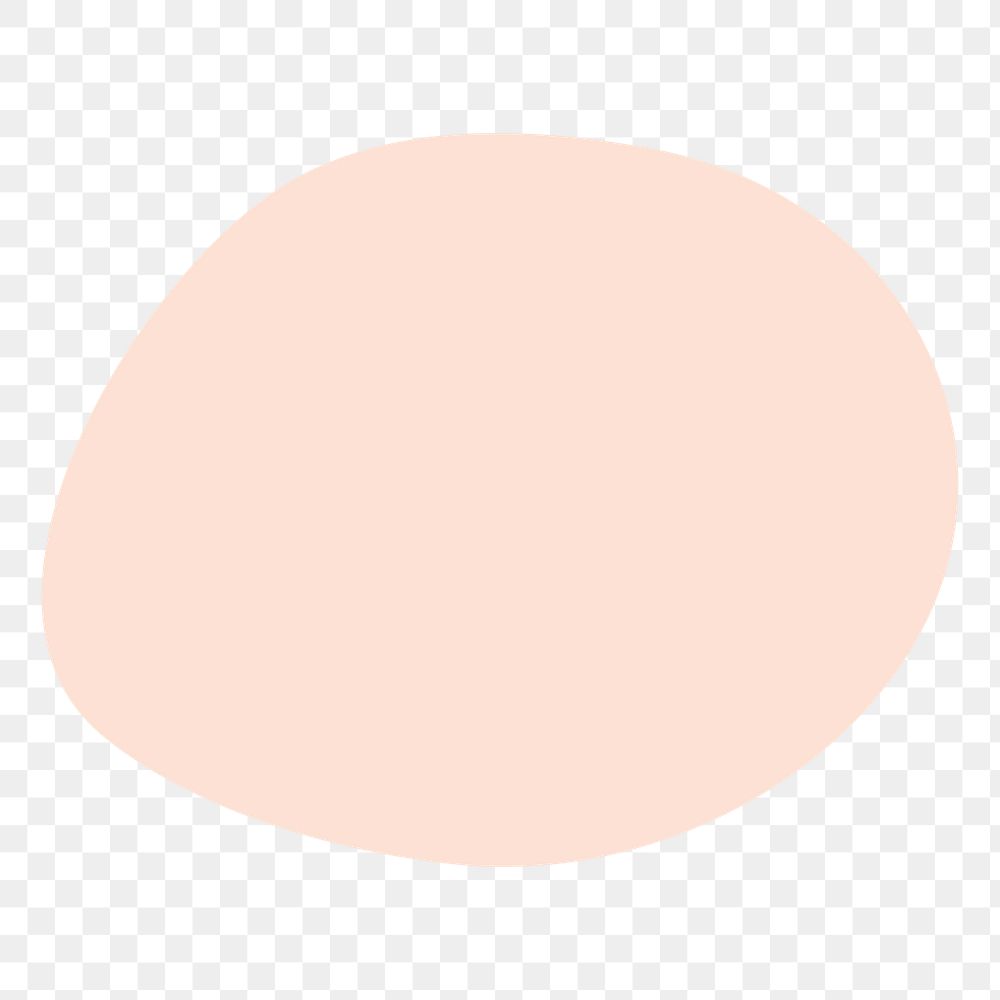 Beige circle shape png sticker, transparent background