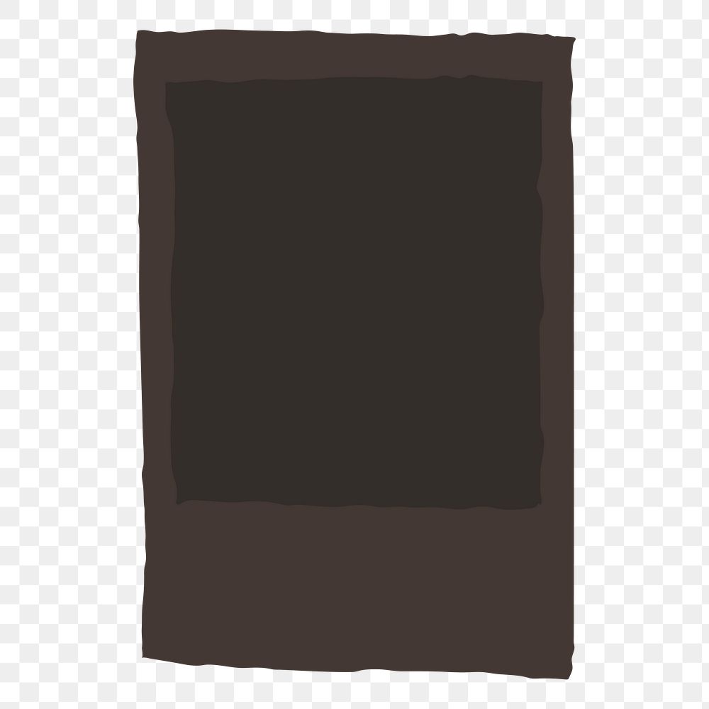 Dark brown frame png, transparent background