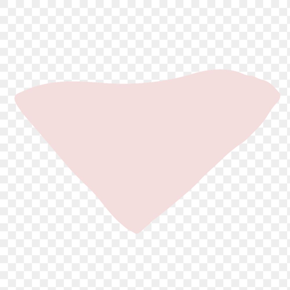 Pink triangle shape png sticker, transparent background