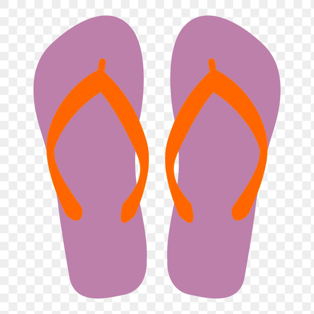 Cute sandals png sticker illustration, transparent background. Free public domain CC0 image.