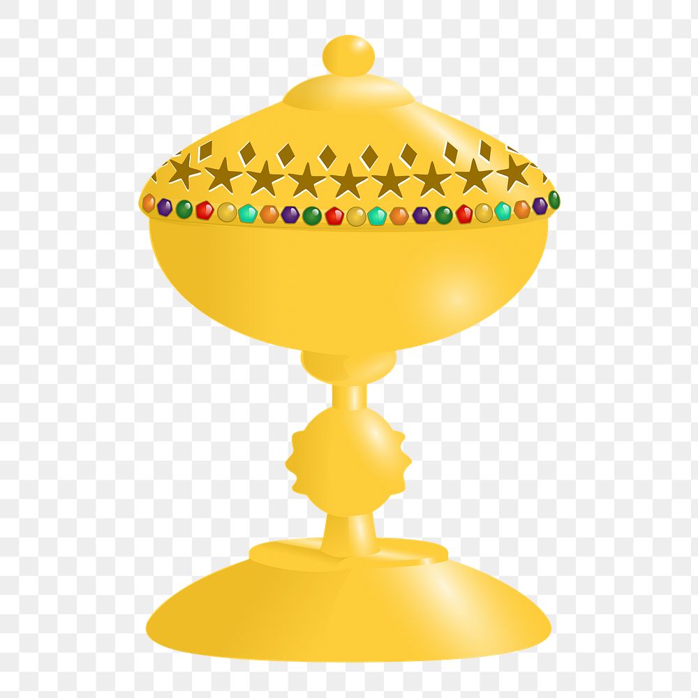 Goblet png sticker illustration, transparent background. Free public domain CC0 image.