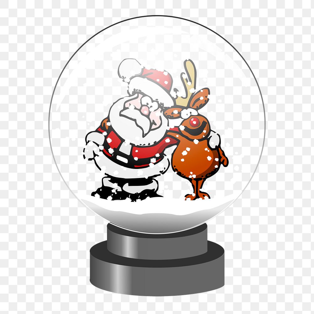 Snow globe png sticker illustration, transparent background. Free public domain CC0 image.
