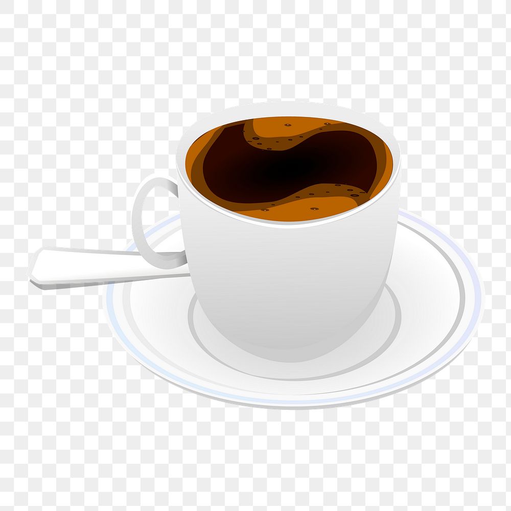 Coffee cup png sticker illustration, transparent background. Free public domain CC0 image.