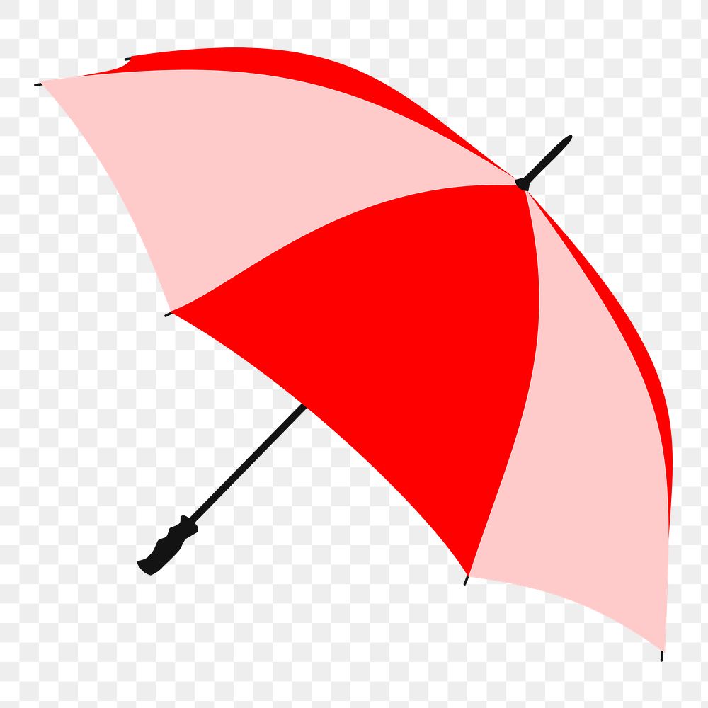 Umbrella png sticker illustration, transparent background. Free public domain CC0 image.