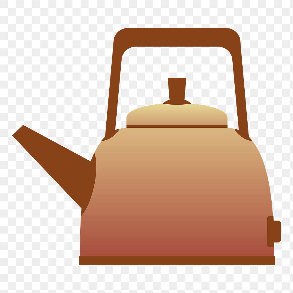 Kettle png illustration, transparent background. Free public domain CC0 image.