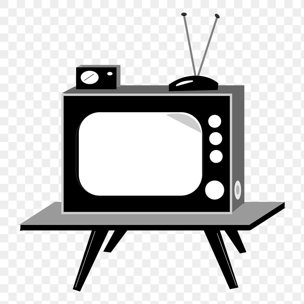 Television png illustration, transparent background. Free public domain CC0 image.