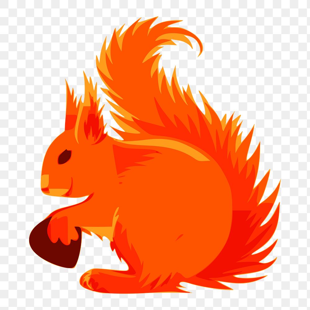 Squirrel png illustration, transparent background. Free public domain CC0 image.