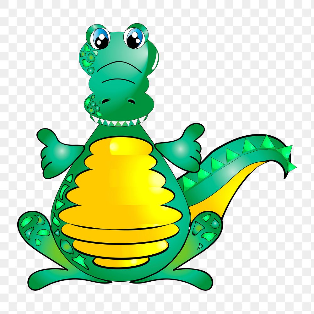 Alligator png illustration, transparent background. Free public domain CC0 image.