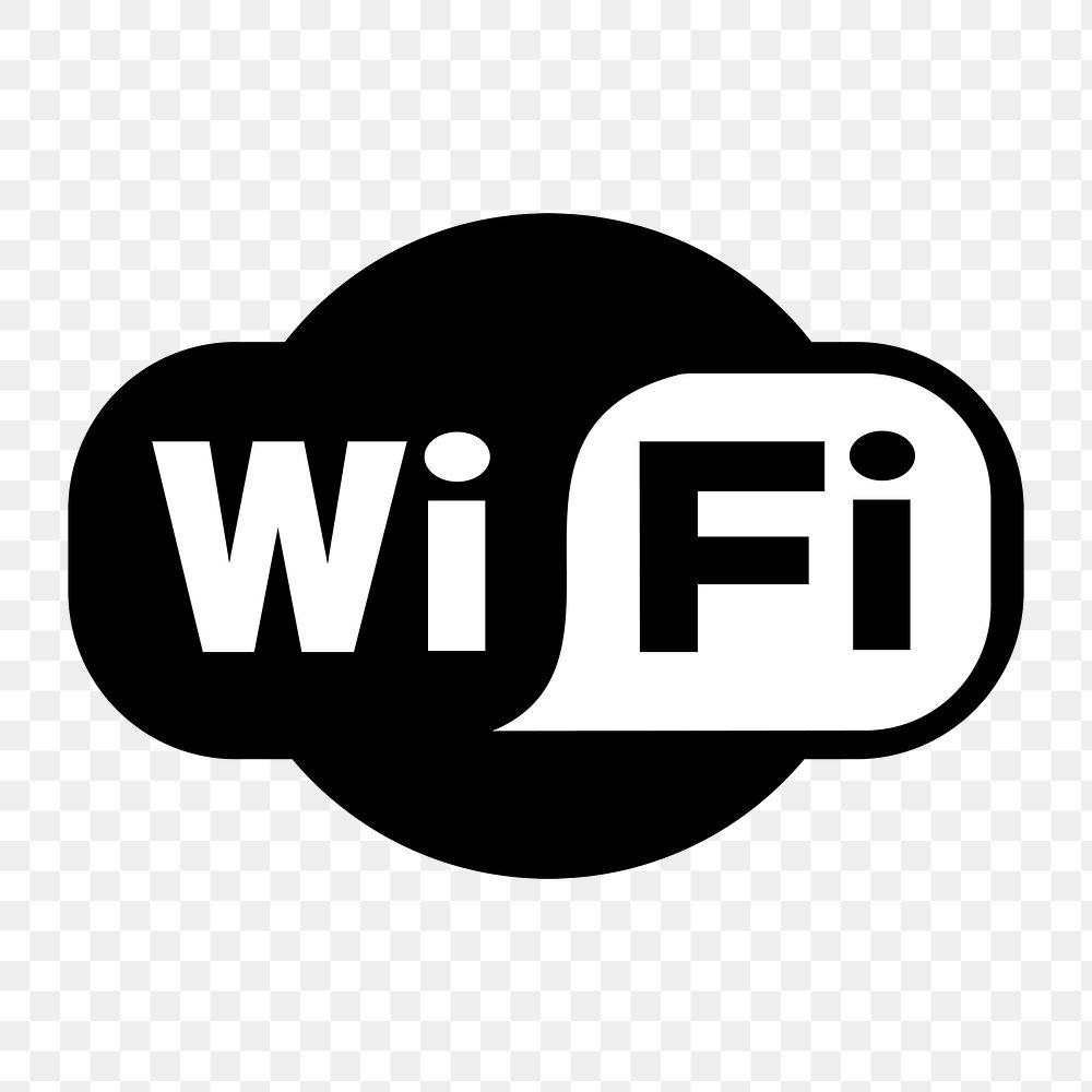 WiFi sign png sticker, transparent background. Free public domain CC0 image.