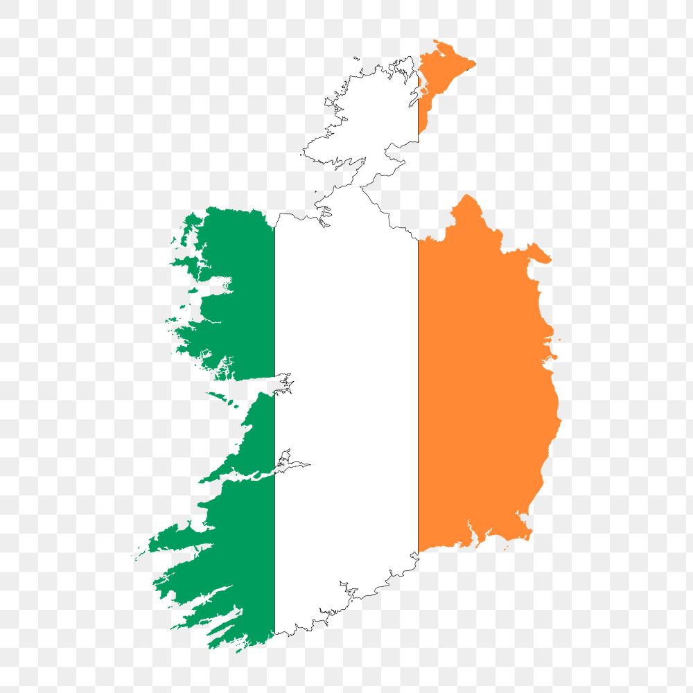 Ireland png illustration, transparent background. Free public domain CC0 image.