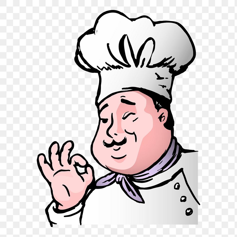 Chef's kiss png illustration, transparent background. Free public domain CC0 image.