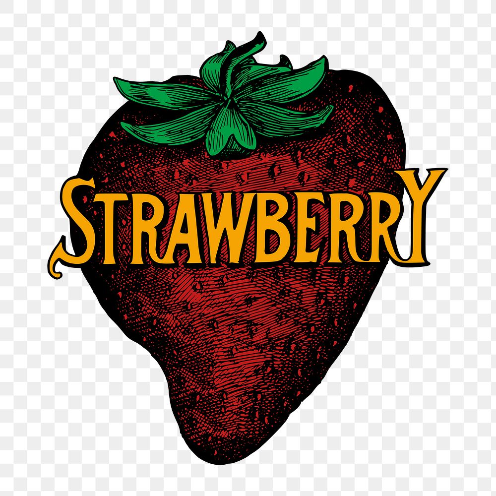 Strawberry png sticker, transparent background. Free public domain CC0 image.