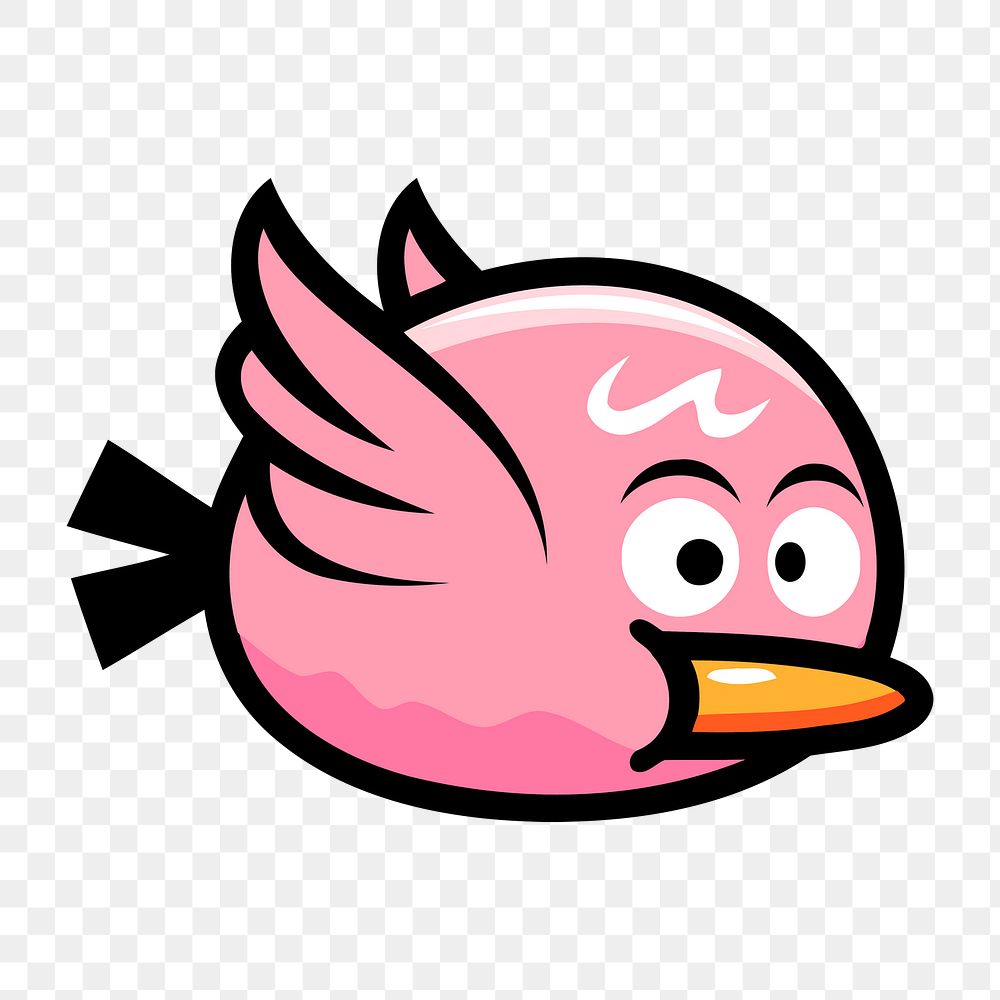 Bird png sticker, transparent background. 