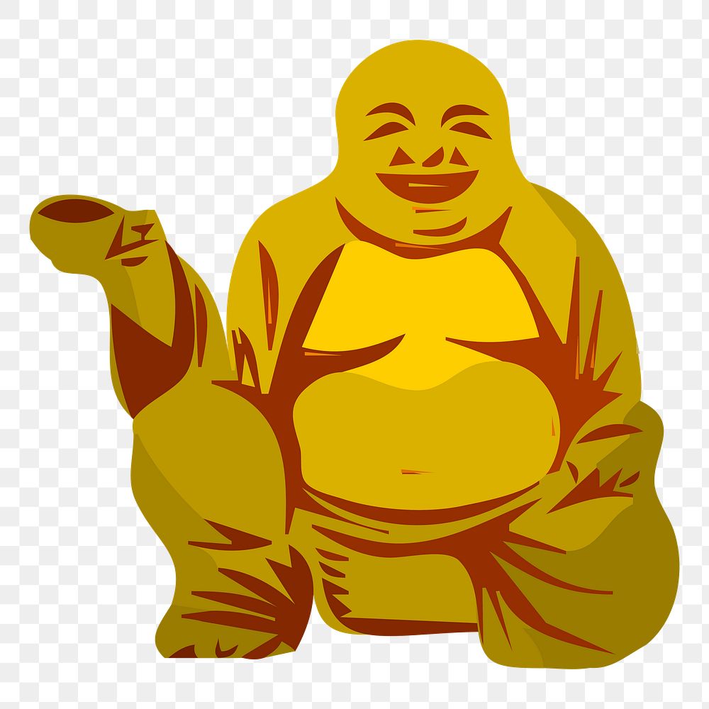 Buddhist figure png illustration, transparent background. Free public domain CC0 image.