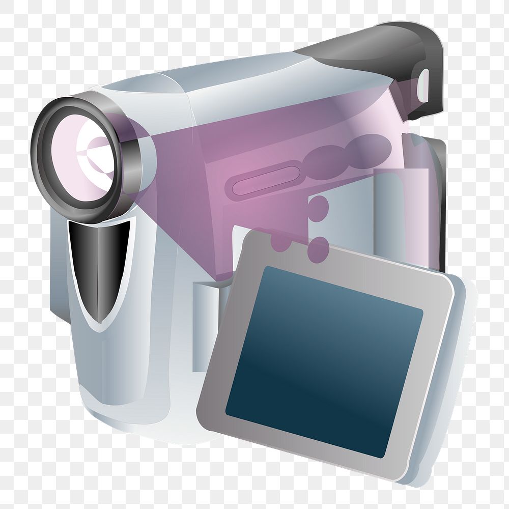 Camcorder png illustration, transparent background. Free public domain CC0 image.