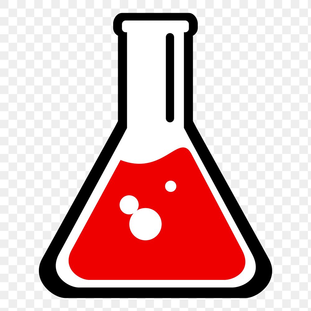 Science icon png illustration, transparent background. Free public domain CC0 image.