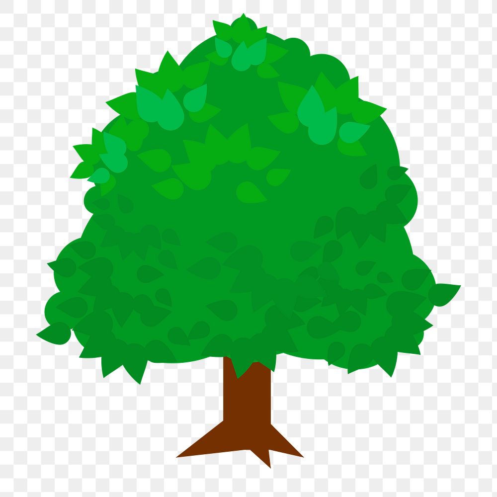 Tree png illustration, transparent background. Free public domain CC0 image.