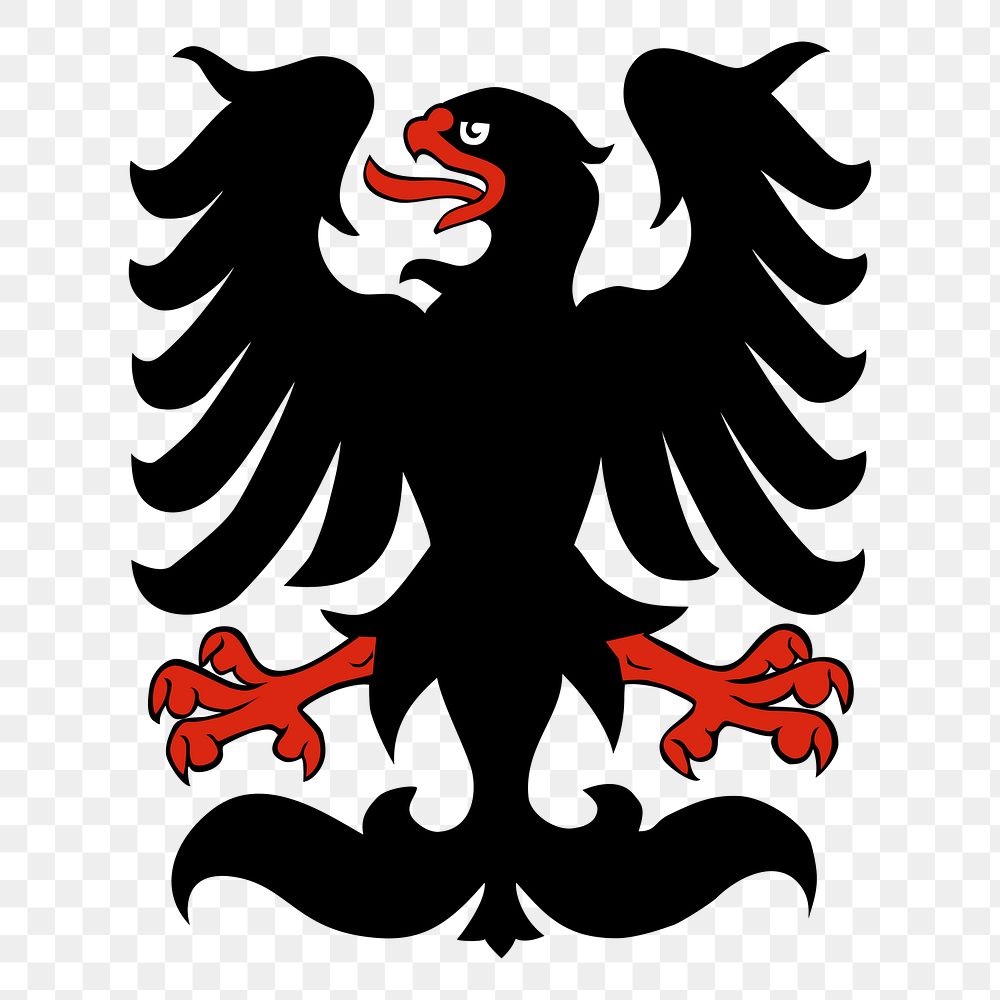 Czech eagle png illustration, transparent background. Free public domain CC0 image.