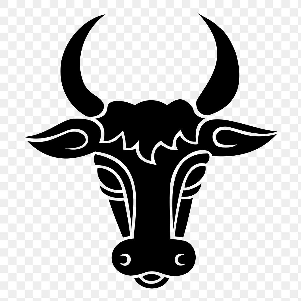 Bull png illustration, transparent background. Free public domain CC0 image.