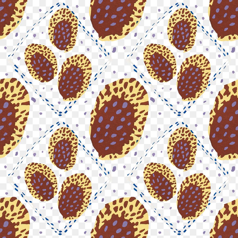 Art deco  png pattern, E. A. Séguy Art Nouveau transparent background, remixed by rawpixel