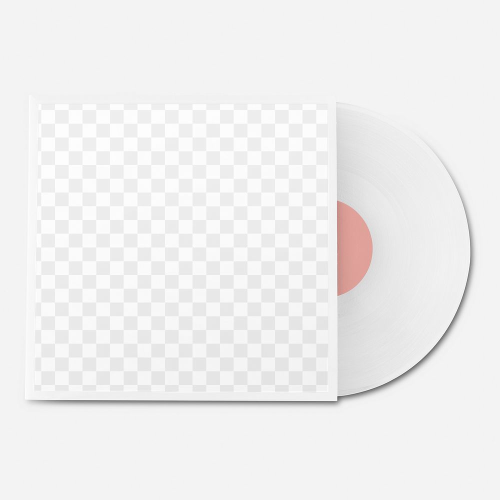 Vinyl record  png mockup, transparent design 