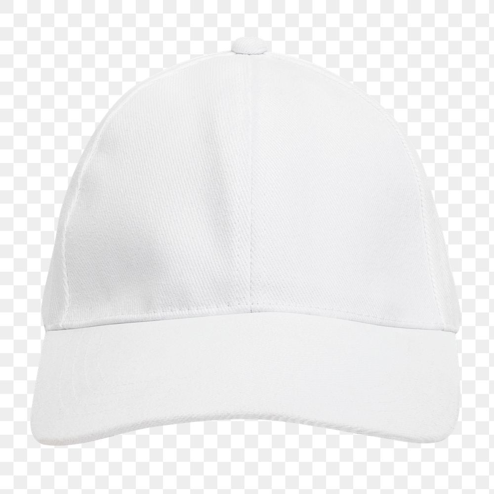 White cap png sticker, transparent background
