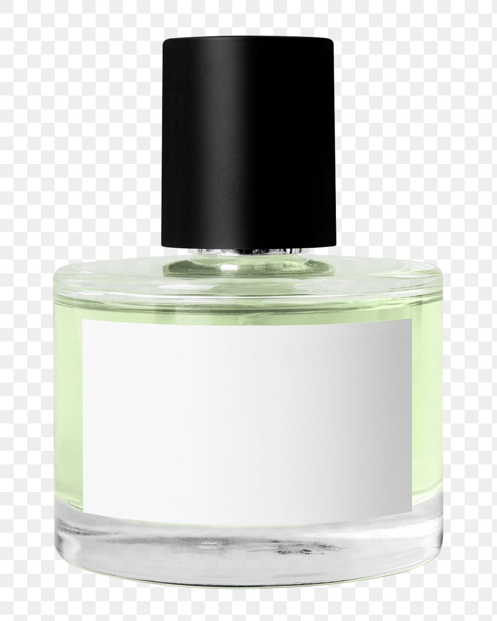 Png perfume bottle label sticker, transparent background