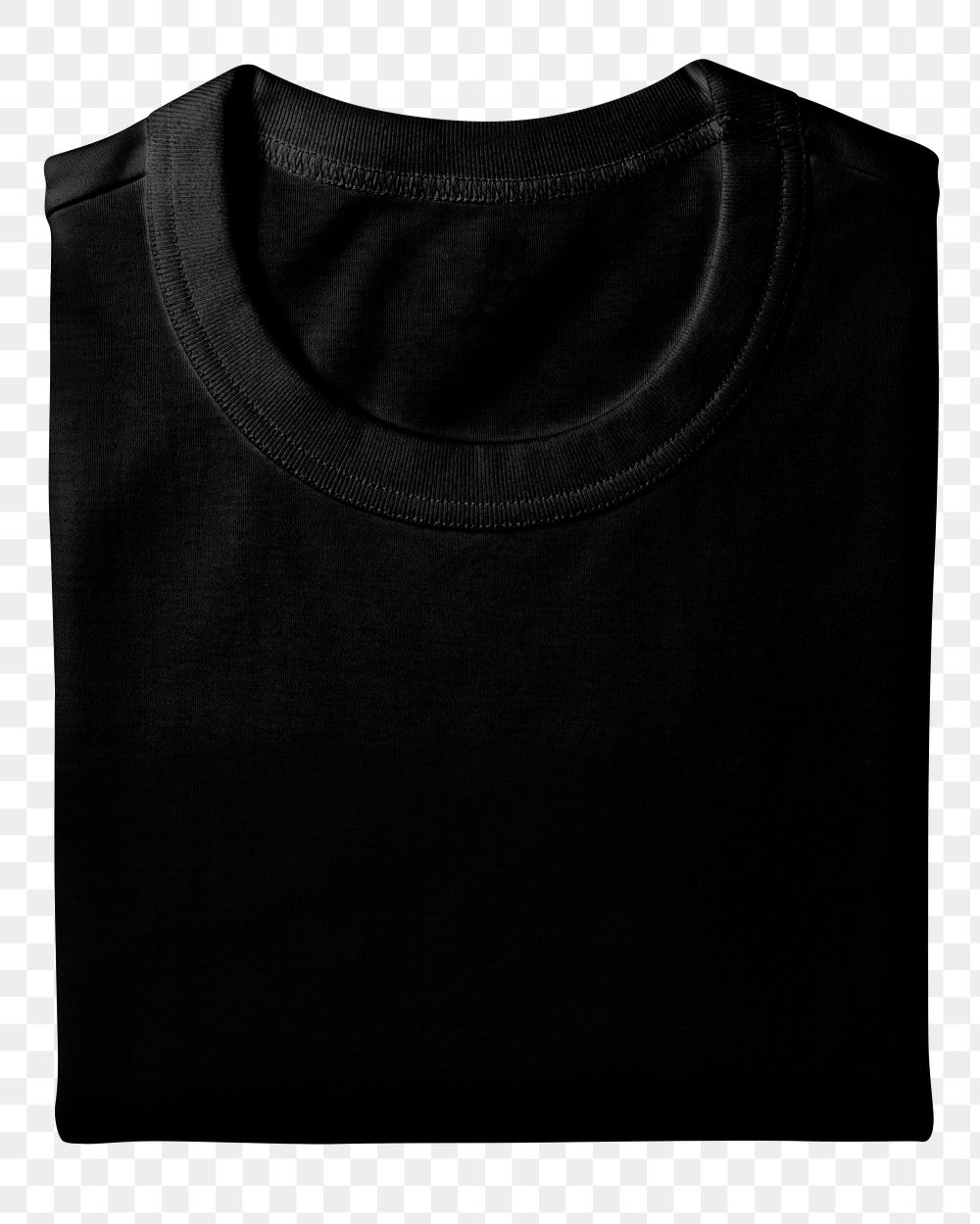 Black tee png sticker, fashion transparent background