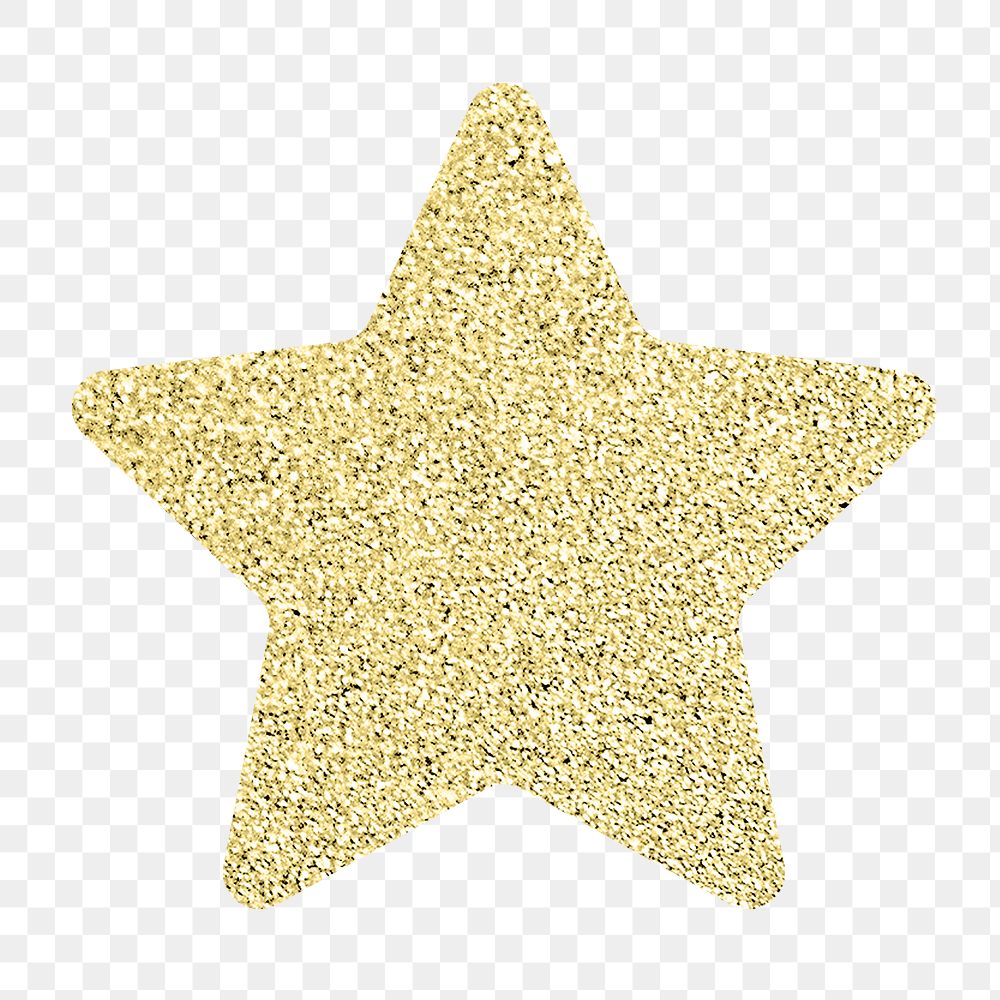 Yellow star badge png sticker, transparent background