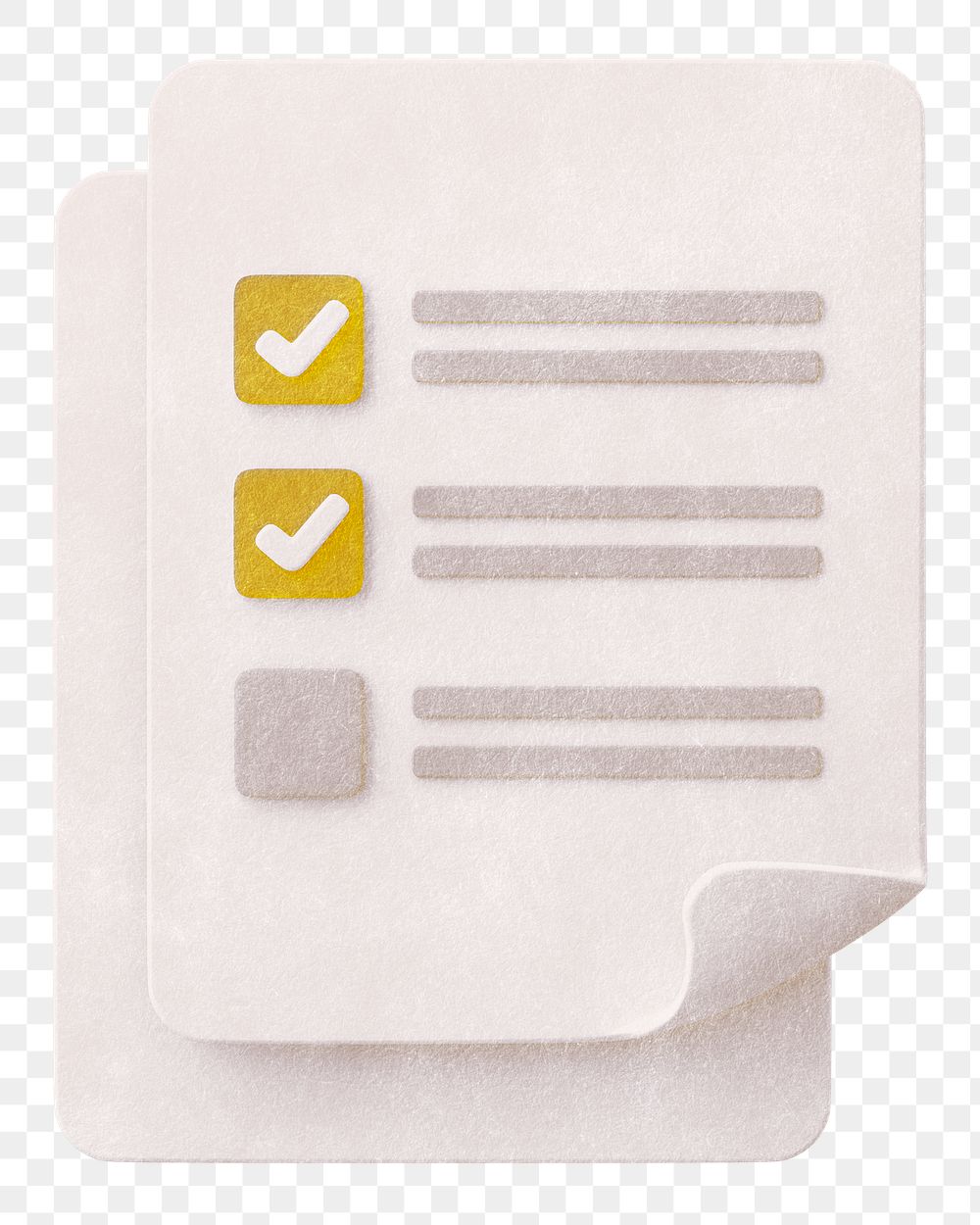 Business checklist png sticker, transparent background