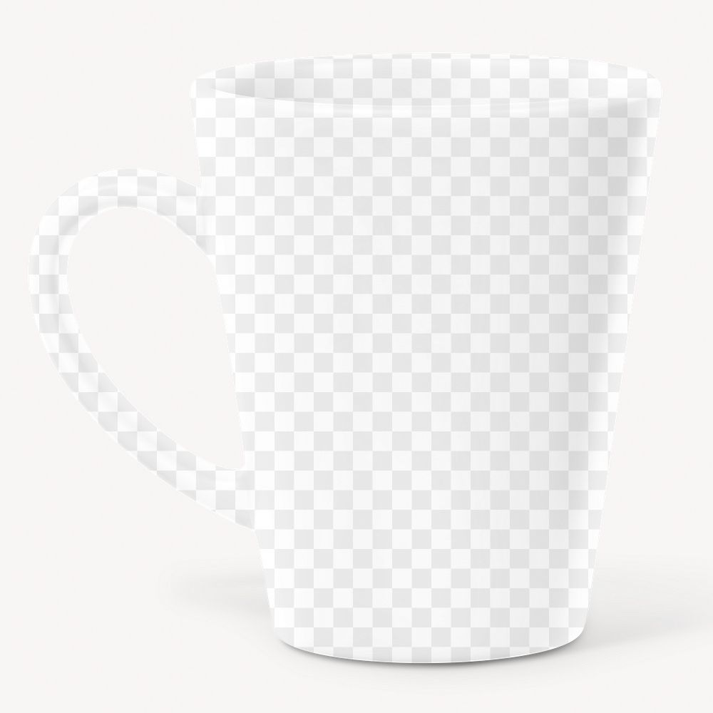 Coffee mug png mockup, transparent design