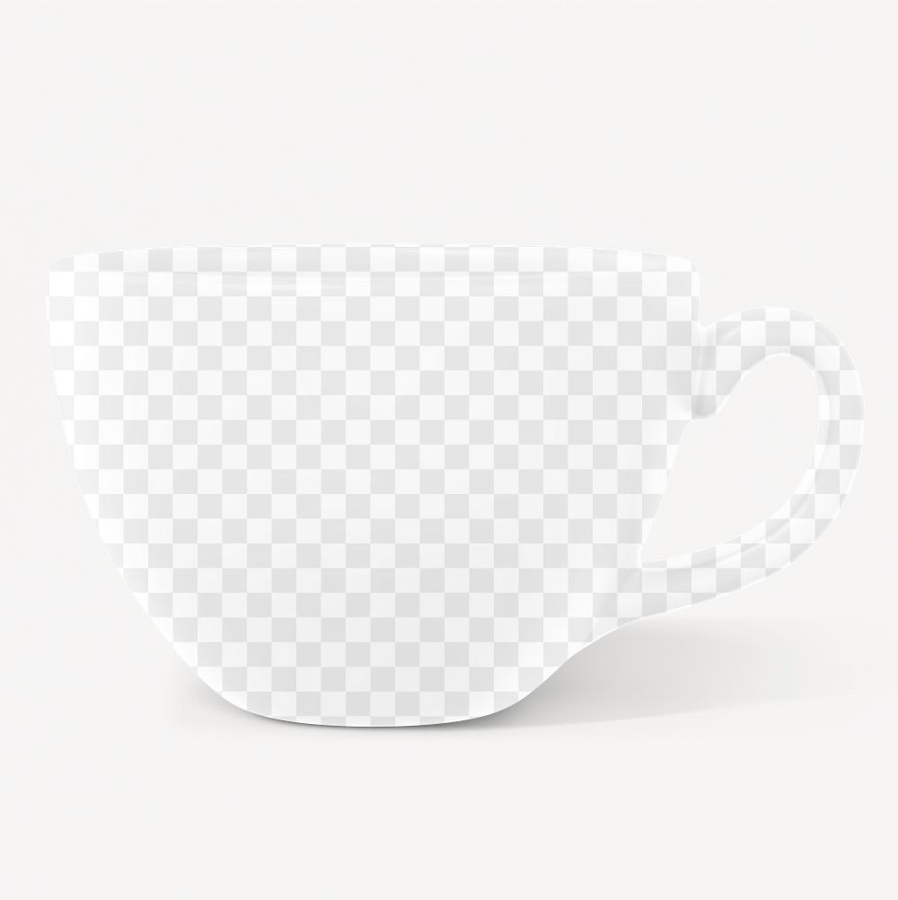 Coffee cup png mockup, transparent product design