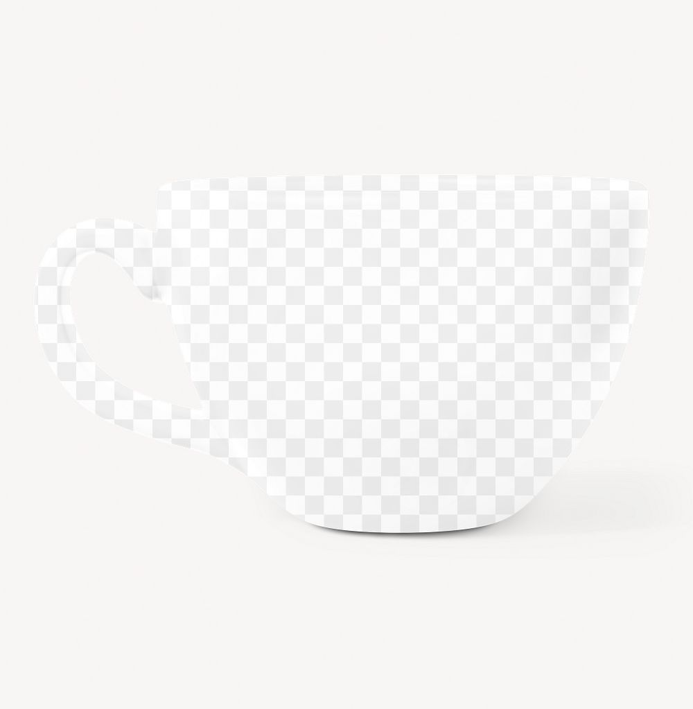 Coffee cup png mockup, transparent product design